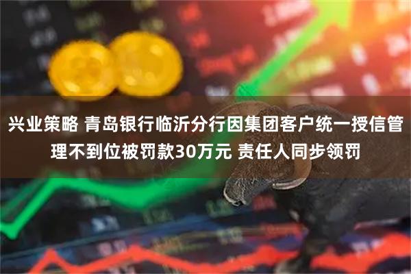 兴业策略 青岛银行临沂分行因集团客户统一授信管理不到位被罚款30万元 责任人同步领罚